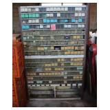 Large Metal Shelf Unit and contents