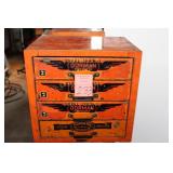 Metal Cabinet and Contents