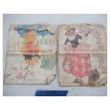 QTY 2 "REAL CLOTH" MOTHER GOOSE BOOKS NO. 985