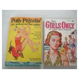 QTY 2 GIRLS MAGAZINES-POLLY PIGTAILS AUG. 1954 & F