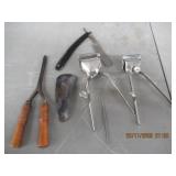 QTY (6) PRIMITIVES _ SHAVERS, SHOE ASSIST, RAZOR