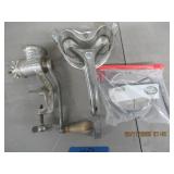 VINTAGE GRINDER, SALAD MAKER AND MISC SLICING/GRAT