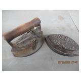 QTY (2) SAD IRONS