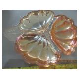 VINTAGE CARNIVAL GLASS PLATTER 1950