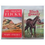 QTY 2 CLASSIC HARDBACK BOOKS "MY FRIEND FLICKA" &