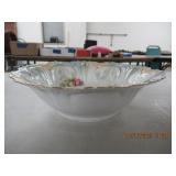 VINTAGE GLAZED GERMANY FLOWERED BOWL