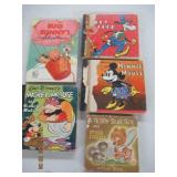 QTY 5 CHILDRENS BOOKS-"BUGS BUNNY, GOOFY, MICKEY M