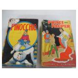 QTY 2 CLASSIC HARDBACK BOOKS "PINOCCHIO" & "THE PR