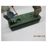 VINTAGE CAST IRON MECHNICAL BANK - GOLF