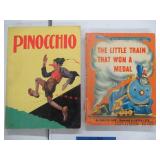 QTY 2 CHILDRENS BOOKS "PINOCCHIO ?1940