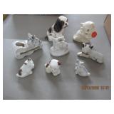 (8) PORCELAIN ANIMAL FIGURINES (DEER IS OCCUPIED J