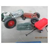 QTY (4)  -  (2) DIE CAST TRACTORS, (1) DIE CAST AR