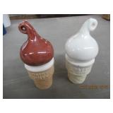 DAIRY QUEEN ICE CREAM CONE SALT & PEPPER SHAKERS