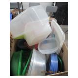 BIG BOX OF TUPPERWARE AND STORAGE CONTAINERS
