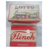 QTY (2) VINTAGE GAMES-"FLINCH-A GAME BY A.J. PATTE