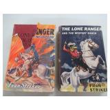 QTY 2 CLASSIC HARDBACK BOOKS "THE LONE RANGER TRAP