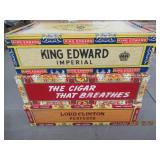 QTY (3) VINTAGE CIGAR BOXES