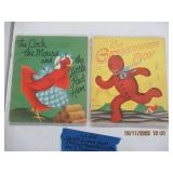 QTY 2 CHILDRENS BOOKS "THE COCK MOUSE & LITTLE RED