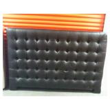 King leather headboard and footboard