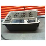 Large Dog Crate w/Cover and Misc Items