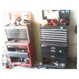 2 tool boxes and contents
