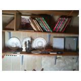 contents of the shelves