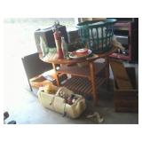 tackle boxes/table/desk