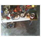 contents of the table and below