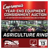 RES Equipment Consignment Auction - Ag Ring