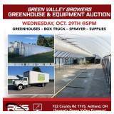 Green Valley Growers Greenhouse & Equipment Auction
