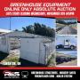 Greenhouse Equipment Online Only Absolute Auction