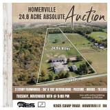 Homerville 24.8-Acre Homestead Absolute Auction