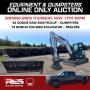Equipment & Dumpsters Online Only Auction