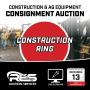 RES Equipment Consignment Auction - Construction Ring