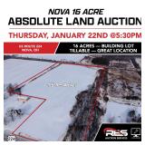 Nova 16 Acre Absolute Land Auction