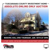 Tuscarawas County Investment Home Absolute Online Only Auction