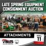 Late Spring Equipment Consignment Auction - Attachment Ring