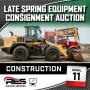 Late Spring Equipment Consignment Auction - Construction Equipment Ring