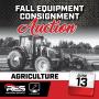 Fall Equipment Consignment Auction Agricultural Equipment Ring