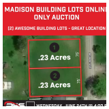 Madison Building Lots Online Only Auction