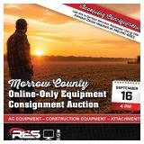 Morrow County Online Only Equipment Consignment Auction