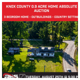 Knox County 0.9 Acre Home Absolute Auction