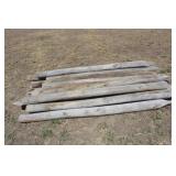 (26) 5X7 Pointed Wood Posts