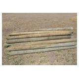 (26) 5X8 Pointed Wood Posts