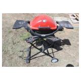 Weber Propane Grill on Rolling Cart