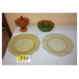 4 Varius Glassware pcs