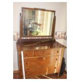 Antique Dresser w/mirror and key