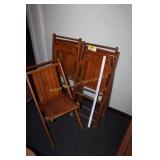 5 Wooden Folding Chair