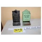 2 Advertising Match Boxes