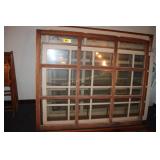 9 Pane Antique Window 65 1/2" X 54"